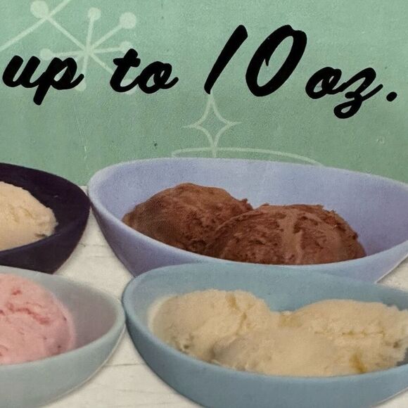 Summer Treats Set of 6 Ceramic Ice Cream Bowls | Assorted Blue - Picture 7 of 8